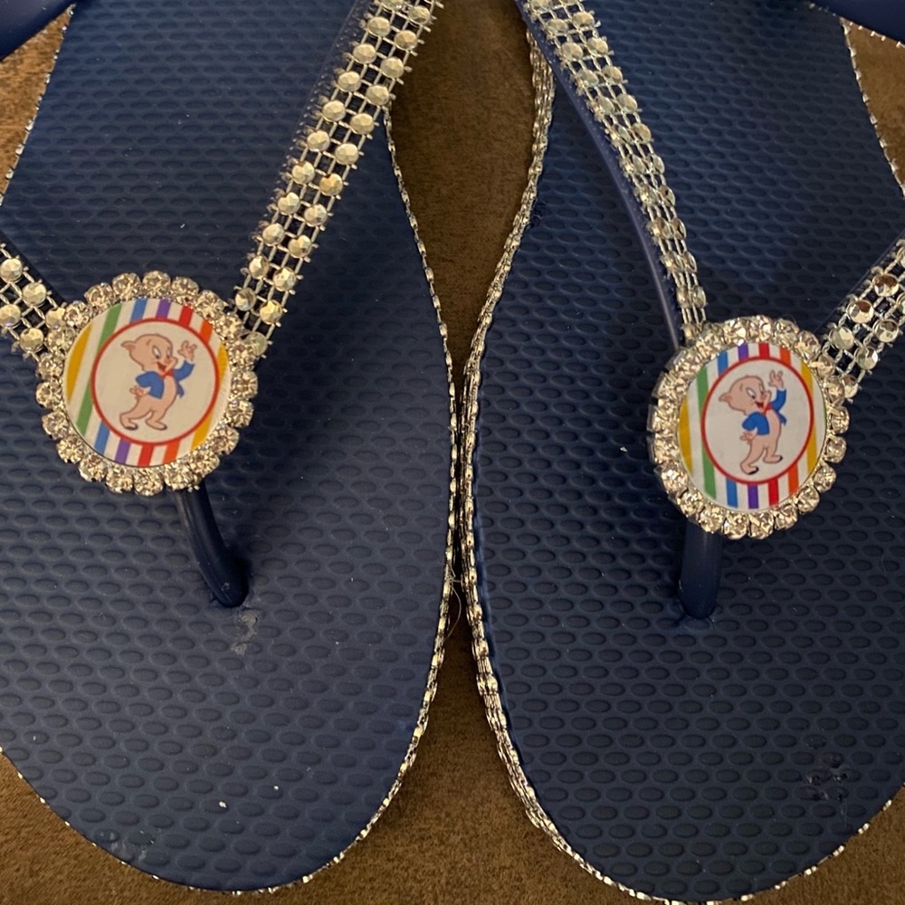Porky Pig Flip Flops